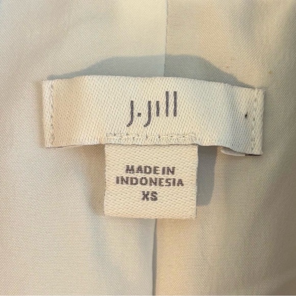 J.Jill Blue & White Striped Spectator Blazer Size XS - Picture 6 of 9